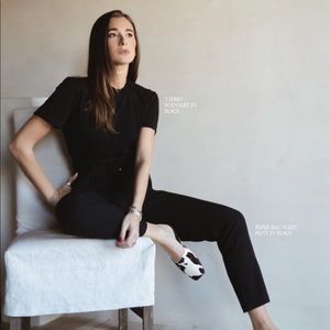 Danielle Bernstein t-shirt bodysuit M (Black) NWT